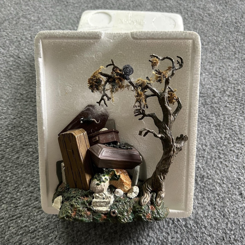 Department 56 Halloween Coffin Tree Miniature Multicolor Battery Operated Decor